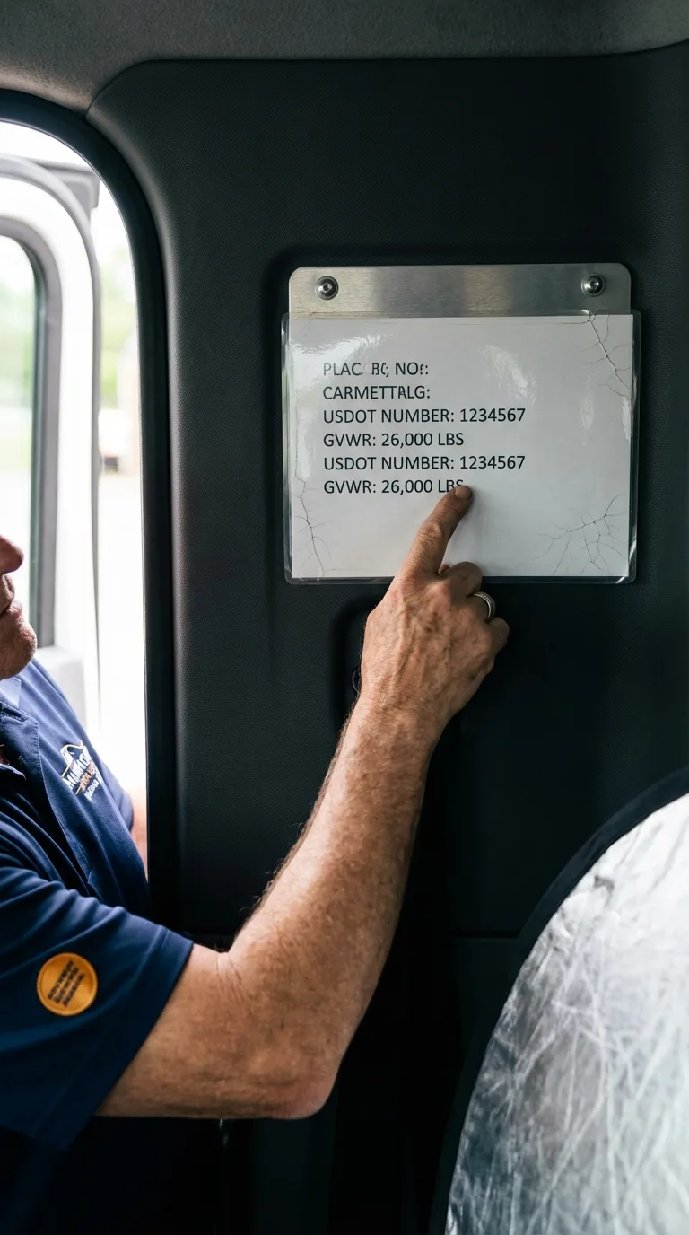 USDOT licensing placard verification in Abbotsford